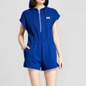 Kids Blue Hooded One Piece